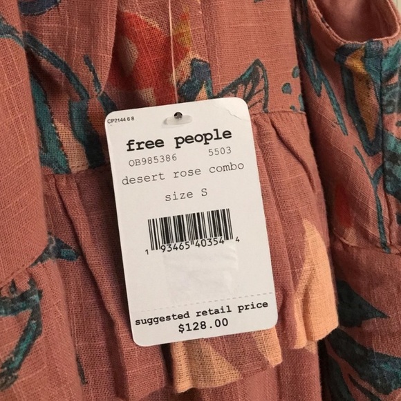 NWT Free People Anita Printed Maxi Dress - Picture 9 of 9